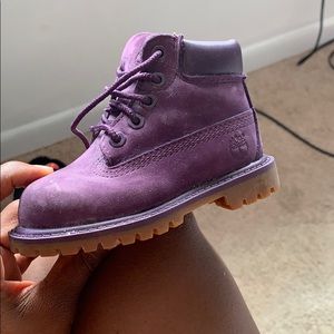 Toddler purple timberlands